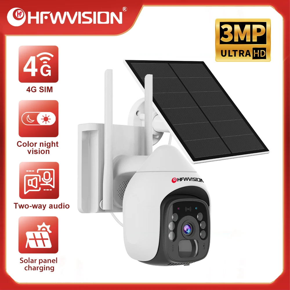 Outdoor surveillance solar-powered WiFi camera, featuring night vision capability, waterproof design, and intelligent human dete
Outdoor surveillance solar-powered WiFi camera, featuring night vision capability, waterproof design, and intelligent human dete