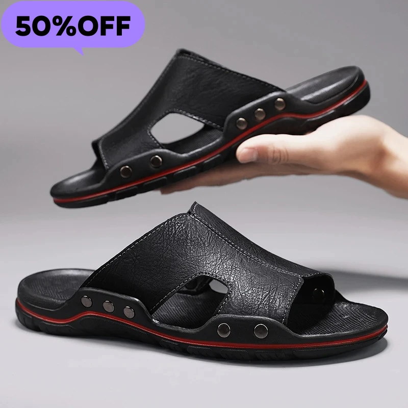 2026 Mens Sandals PU Leather Classic Summer Men Slippers Soft Black Slippers Big Size Slippers Lightweight EVA Slides for Men
2026 Mens Sandals PU Leather Classic Summer Men Slippers Soft Black Slippers Big Size Slippers Lightweight EVA Slides for Men
