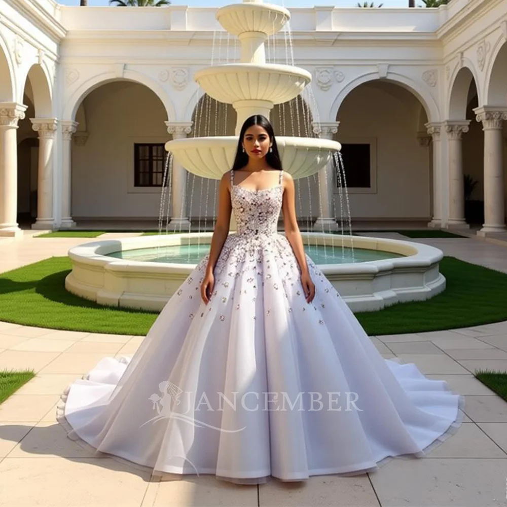 Оптовая продажа от фабрики Jancember: Новинка! Платье для 15-летия (Quinceañera) с квадратным вырезом, на тонких бретелях, со шлейфом, плиссировкой и бисером, модель DY6610
Оптовая продажа от фабрики Jancember: Новинка! Платье для 15-летия (Quinceañera) с квадратным вырезом, на тонких бретелях, со шлейфом, плиссировкой и бисером, модель DY6610