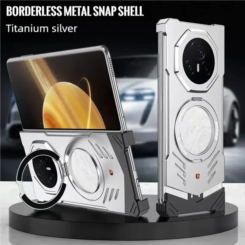 Aluminum Alloy Magnetic Elastic Snap Case For Honor Magic V3 360° Rotating Shockproof Heat Dissipation Case For Honor Magic V5
Aluminum Alloy Magnetic Elastic Snap Case For Honor Magic V3 360° Rotating Shockproof Heat Dissipation Case For Honor Magic V5