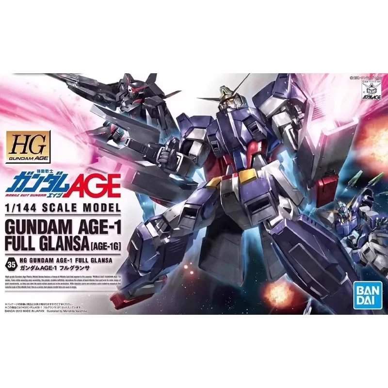 Bandai Gundam AGE 1/144 SCALE MODEL HG GUNDAM AGE-1 FULL GLANSA Anime Action Figure Assembly Model kit Toys for Boys Gifts
Bandai Gundam AGE 1/144 SCALE MODEL HG GUNDAM AGE-1 FULL GLANSA Anime Action Figure Assembly Model kit Toys for Boys Gifts