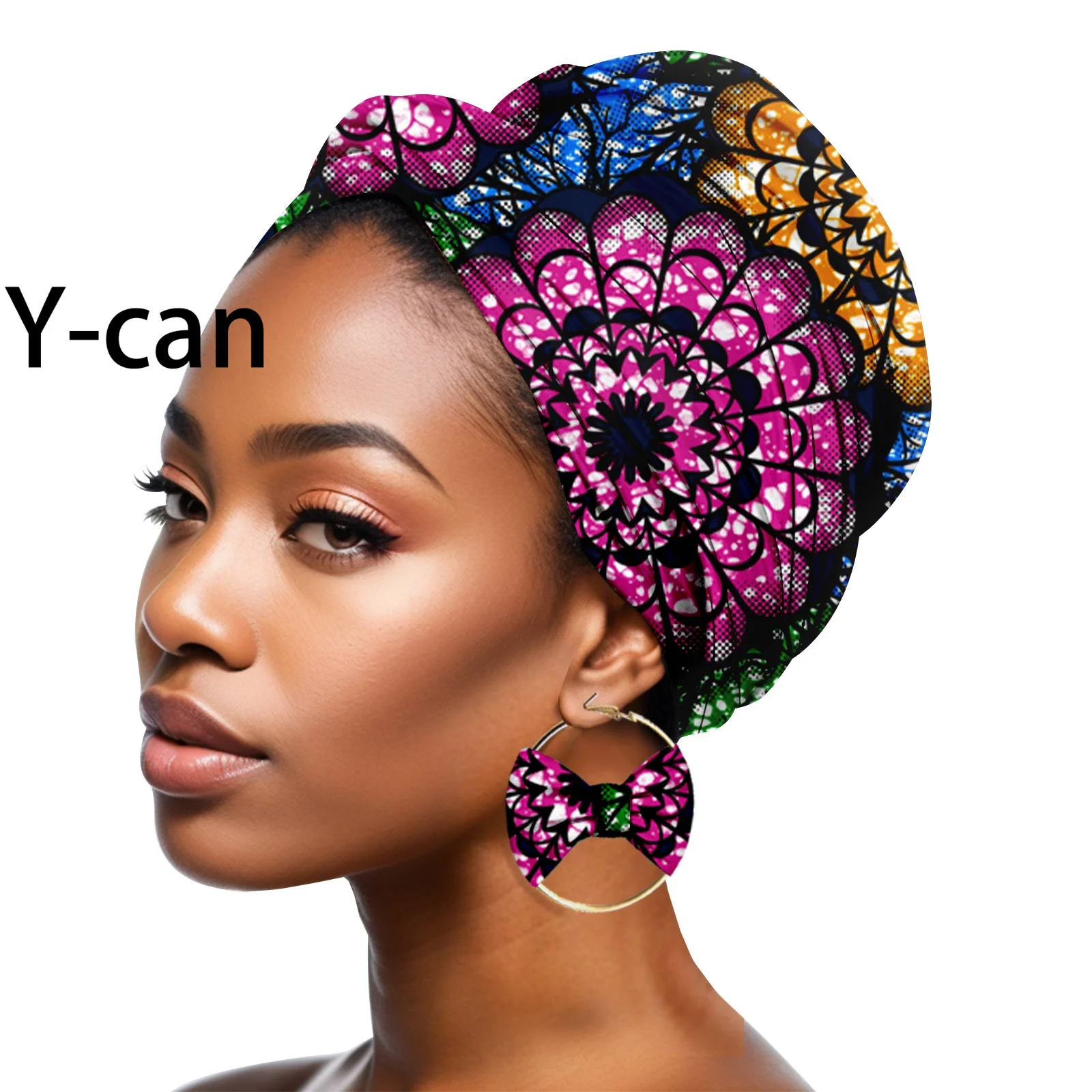 African Headscarf for Women Fashion Print Turban Headtie with Earrings Dashiki Ladies Cotton Ankara Headwear Y23H004
African Headscarf for Women Fashion Print Turban Headtie with Earrings Dashiki Ladies Cotton Ankara Headwear Y23H004