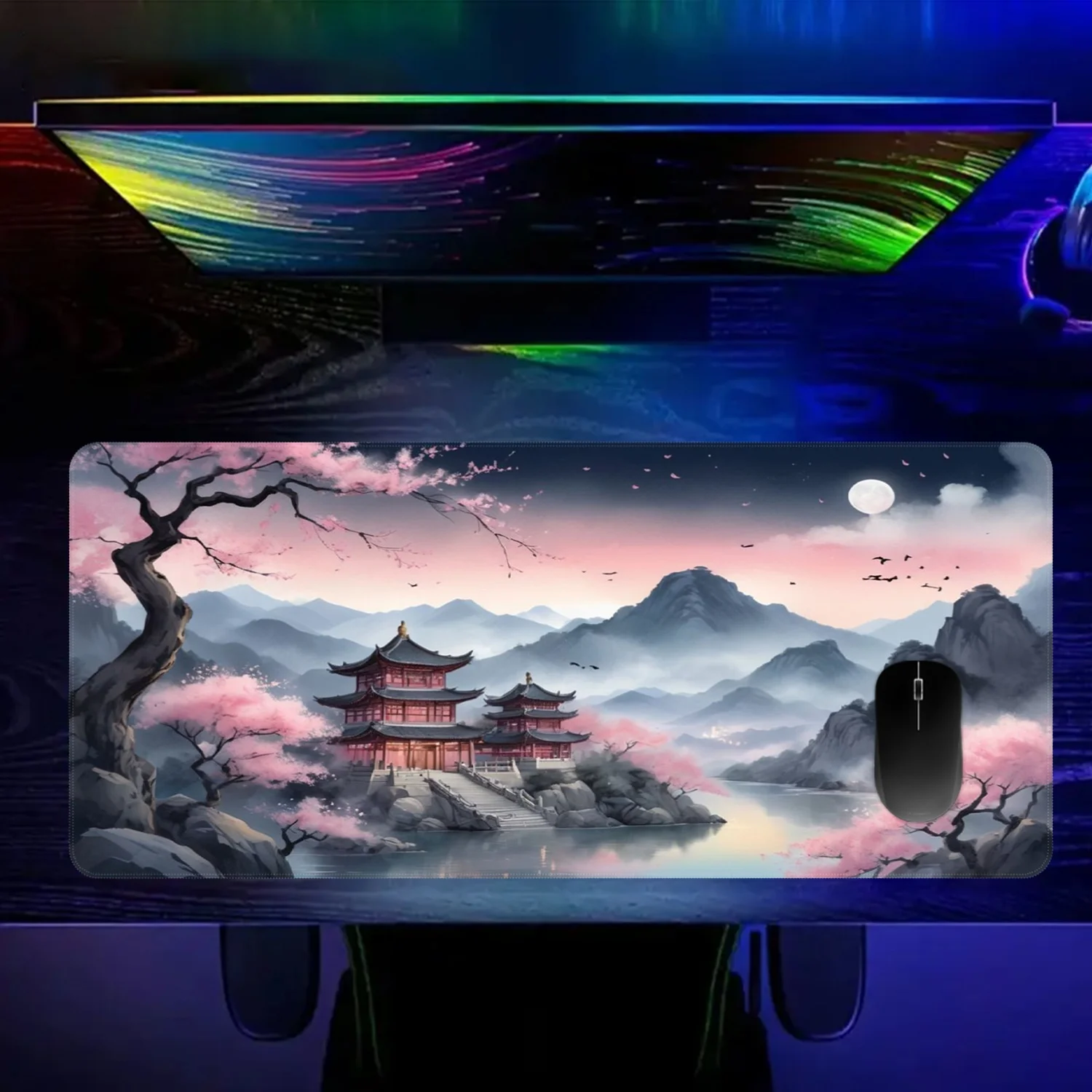 1PC Ancient Landscape Cherry Moon Mouse Pad Rubber Base Waterproof Desk Mat for Office Gaming
1PC Ancient Landscape Cherry Moon Mouse Pad Rubber Base Waterproof Desk Mat for Office Gaming