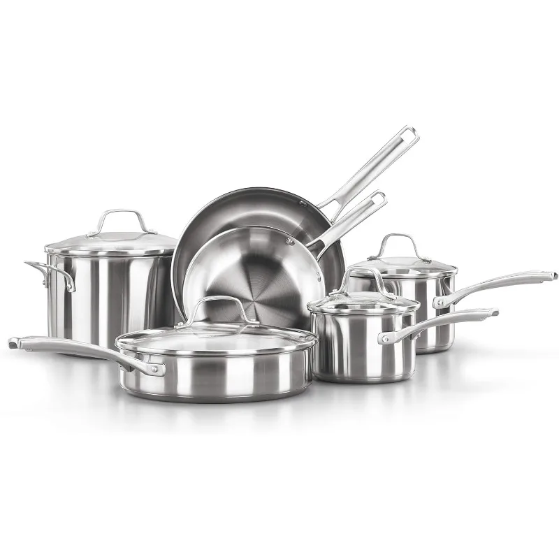 Calphalon 10-Piece Pots and Pans Set, Home Kitchen,Dining & Bar Cookware Sets
Calphalon 10-Piece Pots and Pans Set, Home Kitchen,Dining & Bar Cookware Sets