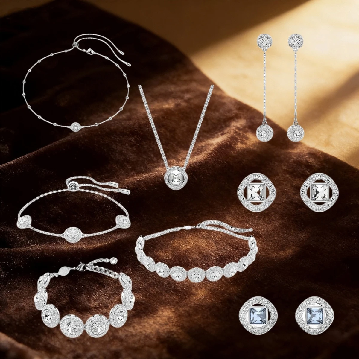 Luxury Atmospheric Square Tennis Round Cut Zircon Necklace Bracelet Earring Set Daily Party Workplace Versatile Holiday Gift
Luxury Atmospheric Square Tennis Round Cut Zircon Necklace Bracelet Earring Set Daily Party Workplace Versatile Holiday Gift