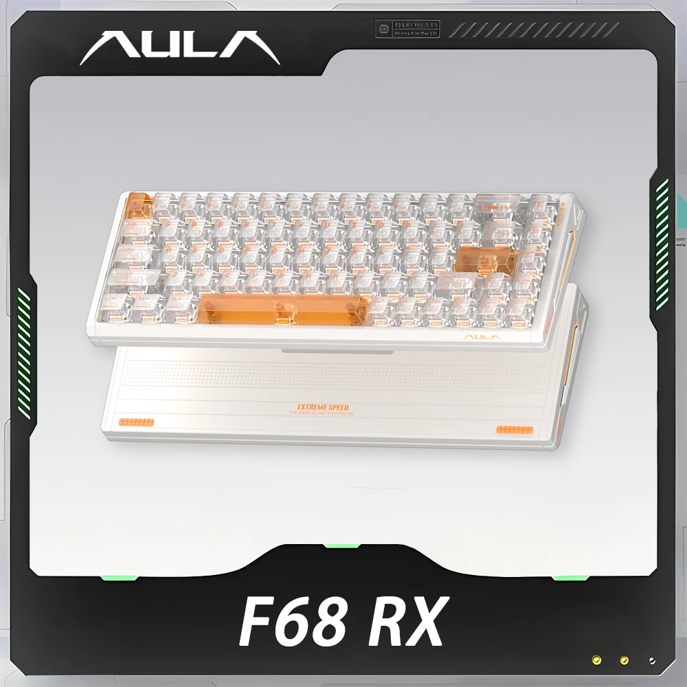 Aula F68RX Magnetic Axis Mechanical Keyboard Wired RT0.001mm 8KHZ Low Latency E-sports Game Keyboard Custom PC Accessories Gifts
Aula F68RX Magnetic Axis Mechanical Keyboard Wired RT0.001mm 8KHZ Low Latency E-sports Game Keyboard Custom PC Accessories Gifts