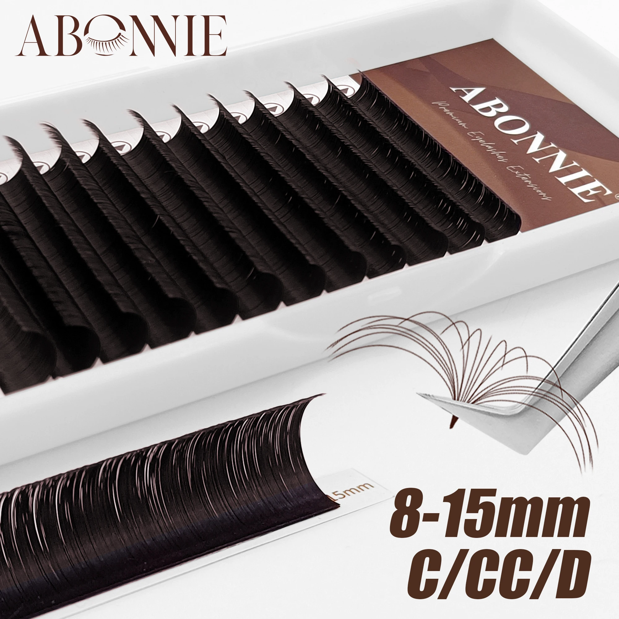 ABONNIE Коричневые бархатные легкие веерные ресницы C CC D Curl Mega Volume Fans Bloom Наращивание ресниц
ABONNIE Коричневые бархатные легкие веерные ресницы C CC D Curl Mega Volume Fans Bloom Наращивание ресниц
