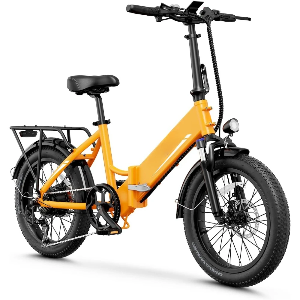 Folding Electric Bike with 750W Motor, 48V Removable Battery, 28MPH Max Speed and 7-Speed, 20'' Fat Tire Electric Bike
Folding Electric Bike with 750W Motor, 48V Removable Battery, 28MPH Max Speed and 7-Speed, 20'' Fat Tire Electric Bike