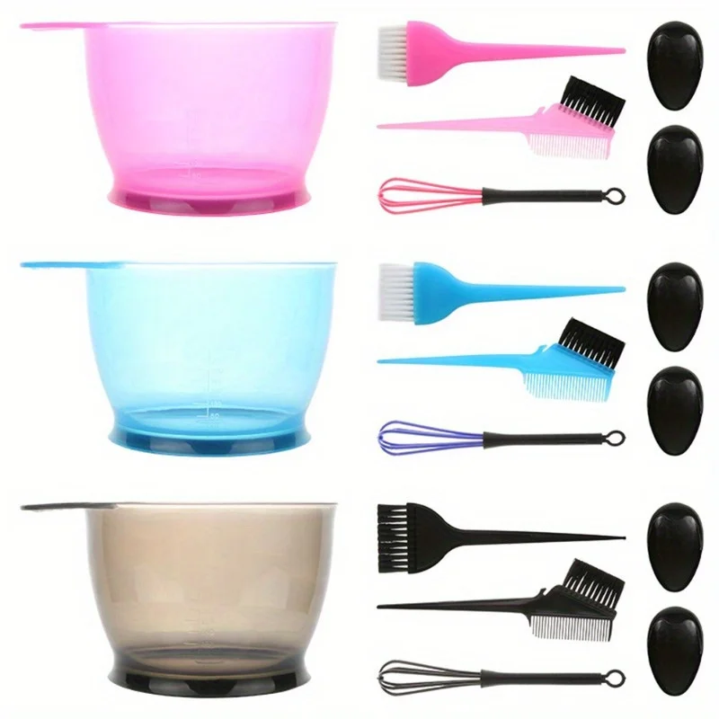 5Pcs Hair Dye Color Brush Bowl Set with Ear Caps Dye Mixer Hair Tint Dying Coloring Applicator Hairdressing Styling Accessorie
5Pcs Hair Dye Color Brush Bowl Set with Ear Caps Dye Mixer Hair Tint Dying Coloring Applicator Hairdressing Styling Accessorie