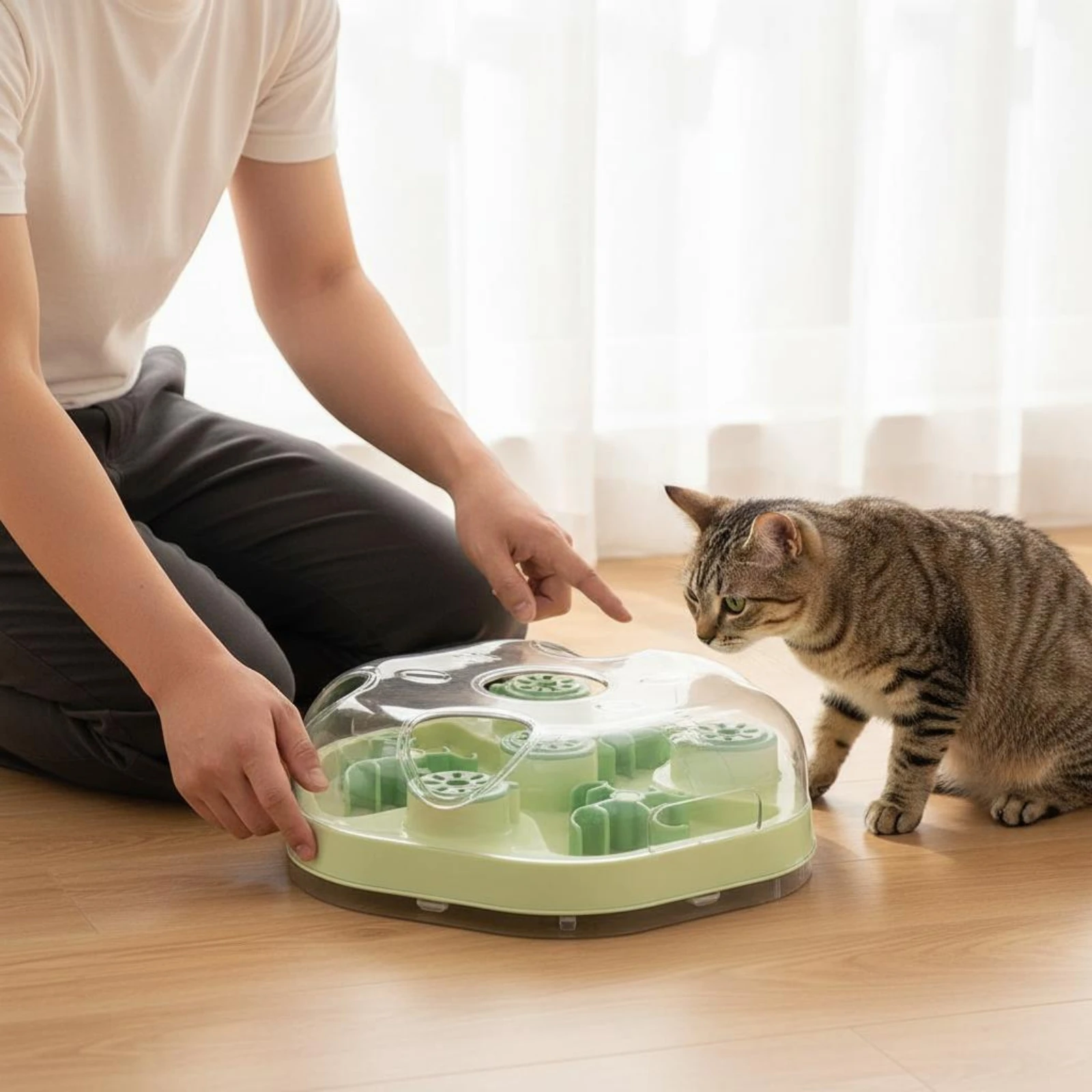 Interactive Feline Brain-Teaser Toy Mental Stimulation Feline Maze Toy Pet Accessory Multi-Function Food Safe Materials for Cats
Interactive Feline Brain-Teaser Toy Mental Stimulation Feline Maze Toy Pet Accessory Multi-Function Food Safe Materials for Cats