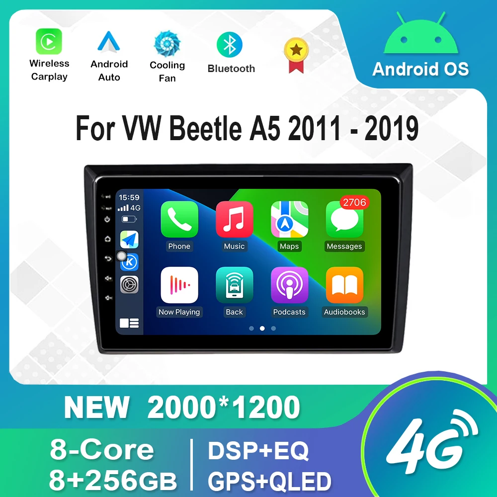 9 inch Android Car Radio Multimedia Player For VW Volkswagen Beetle A5 2011 - 2019 DSP Stereo GPS Bluetooth 4G QLED IPS Screen
9 inch Android Car Radio Multimedia Player For VW Volkswagen Beetle A5 2011 - 2019 DSP Stereo GPS Bluetooth 4G QLED IPS Screen