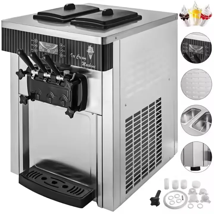 Commercial Stainless Steel Countertop Smart Ice Cream Machine Cone Sundae Maker
Commercial Stainless Steel Countertop Smart Ice Cream Machine Cone Sundae Maker