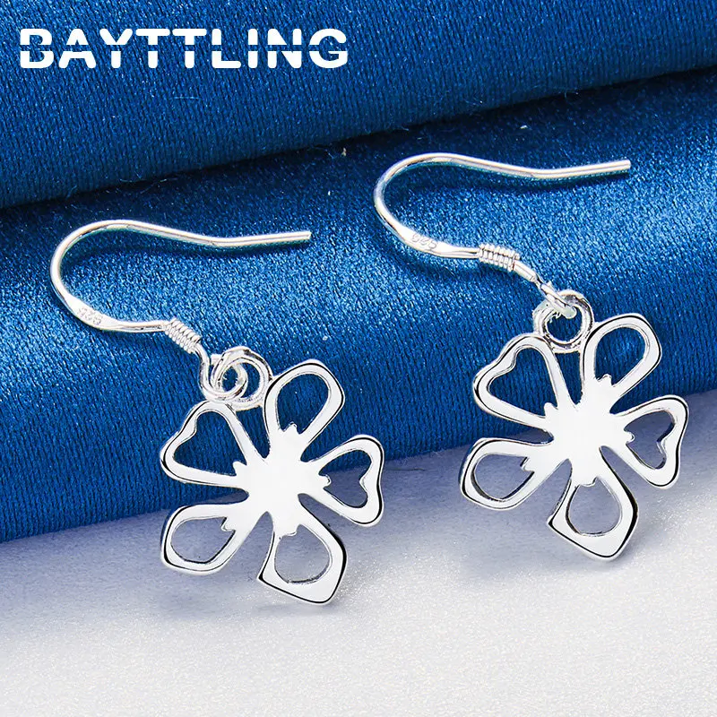 Fashion Women's 925 Sterling Silver Earrings Simple 30MM Beautiful Flower Earrings Jewelry Charm Wedding Party Favors Accessorie
Fashion Women's 925 Sterling Silver Earrings Simple 30MM Beautiful Flower Earrings Jewelry Charm Wedding Party Favors Accessorie