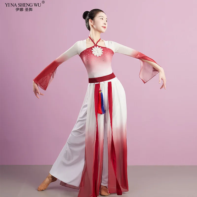 Classical Dance Performance Set Chinese Style Elegant Ethnic Dance Practice Costume New Chinese Folk Dance Clothing Female Dress
Classical Dance Performance Set Chinese Style Elegant Ethnic Dance Practice Costume New Chinese Folk Dance Clothing Female Dress