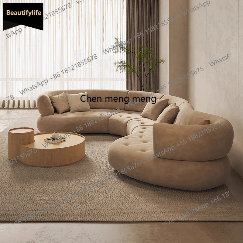 B456 Итальянский минималистичный большой плоский слой, диван из песочной ткани, ваби-саби, горизонтальный зал, гостиная, изогнутый современный высокий смысл
B456 Итальянский минималистичный большой плоский слой, диван из песочной ткани, ваби-саби, горизонтальный зал, гостиная, изогнутый современный высокий смысл