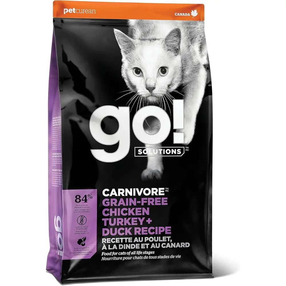 Carnivore Chicken, Turkey + Duck Grain-ree Dry Cat ood, Our Highest-Protein Kibble Made with Real Meat & ish, Cranberries or Uri
Carnivore Chicken, Turkey + Duck Grain-ree Dry Cat ood, Our Highest-Protein Kibble Made with Real Meat & ish, Cranberries or Uri