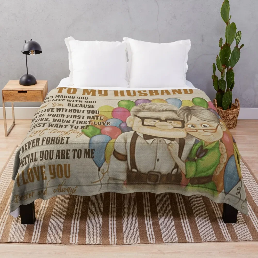 Carl And Ellie To My Husband I Love You Forever And Always, Valentines Gift For Husband Throw Blanket
Carl And Ellie To My Husband I Love You Forever And Always, Valentines Gift For Husband Throw Blanket