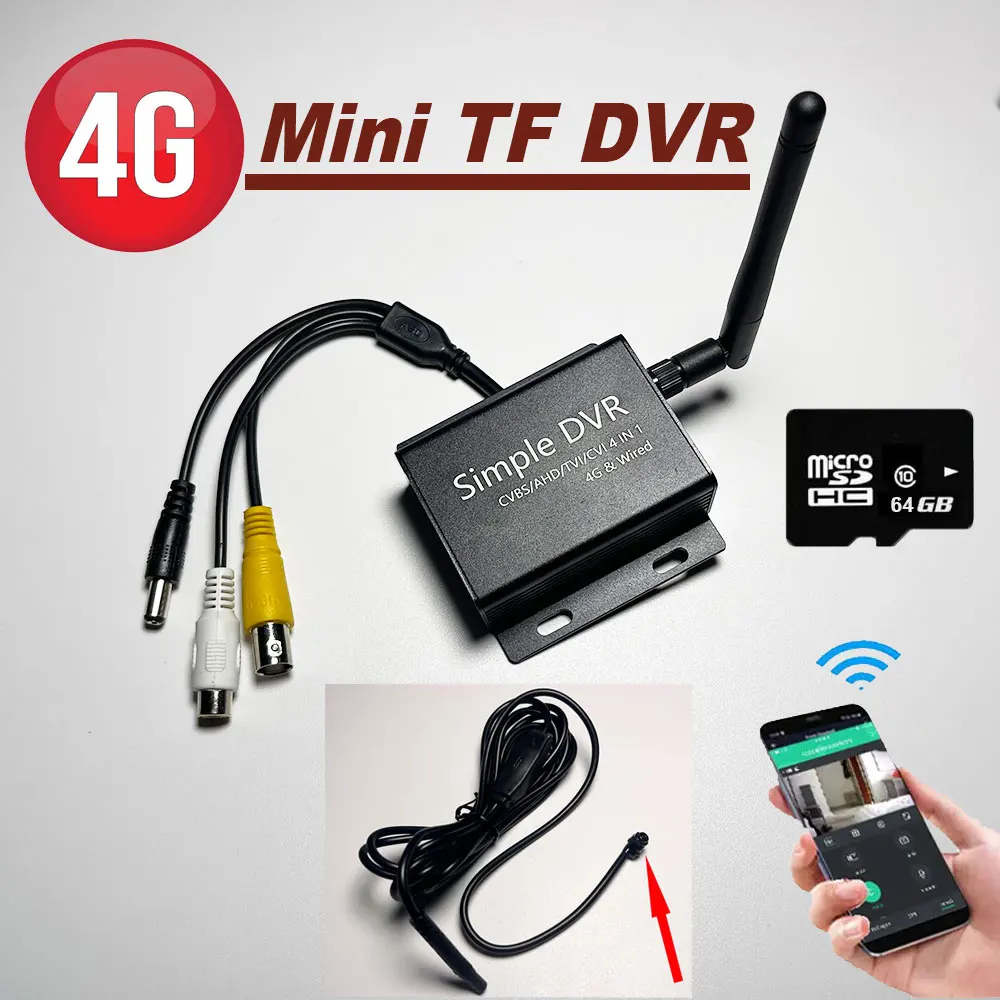 NEW CCTV Super Mini DIY HD Camera 4G LTE Sim Card H.265 mini DVR Kit Network Security 1080P Home RTSP Cloud TF Card slot APP
NEW CCTV Super Mini DIY HD Camera 4G LTE Sim Card H.265 mini DVR Kit Network Security 1080P Home RTSP Cloud TF Card slot APP