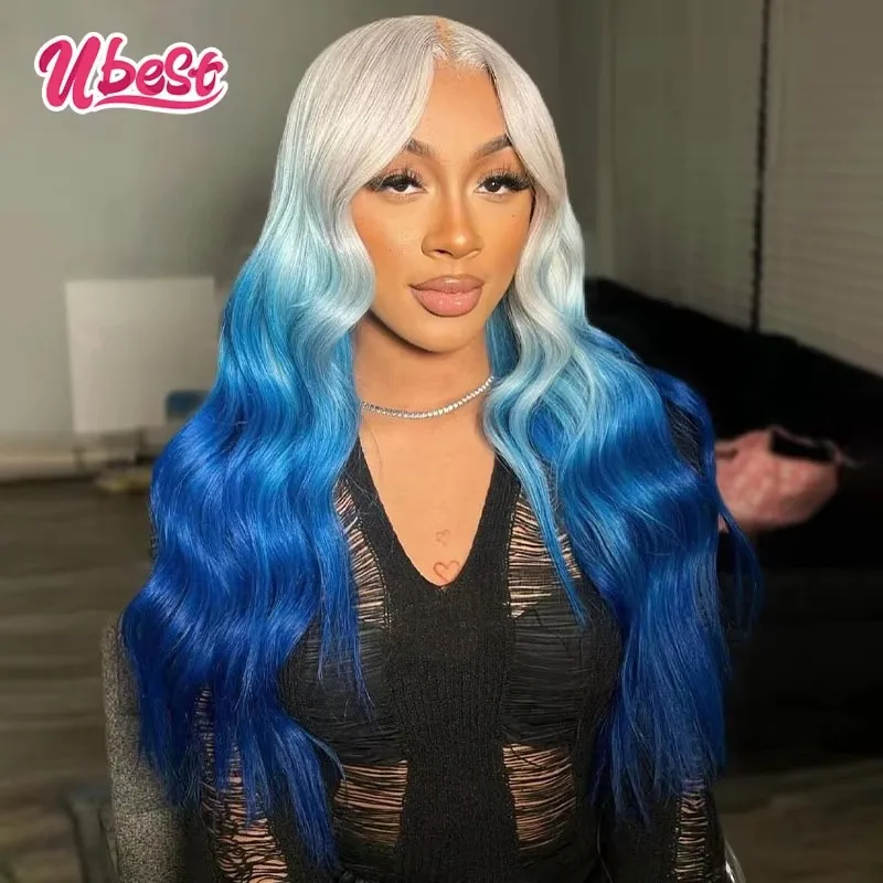 Silver Grey Blue Colored Cosplay Body Wave 13x6 Lace Front Wigs Brazilian 100% Human Hair Transparent Wig Pre Plucked For Women
Silver Grey Blue Colored Cosplay Body Wave 13x6 Lace Front Wigs Brazilian 100% Human Hair Transparent Wig Pre Plucked For Women