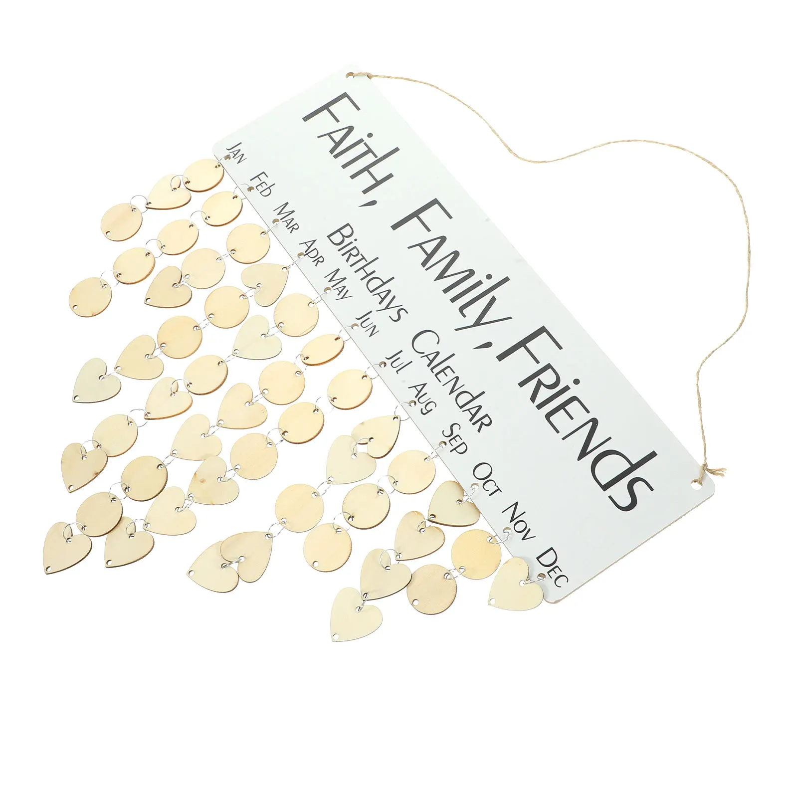 Wooden Hanging Birthday Reminder Plaque Wall Family Sign Simple Design Birthday Reminder Plaque Material Reusable
Wooden Hanging Birthday Reminder Plaque Wall Family Sign Simple Design Birthday Reminder Plaque Material Reusable