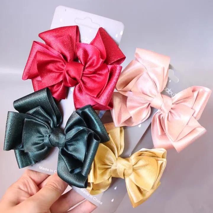 2Pcs/set Sweet Solid Color Bowknot Hair Clips For Cute Girls Handmade Hairpin Boutique Barrettes Headwear Kids Hair Accessories
2Pcs/set Sweet Solid Color Bowknot Hair Clips For Cute Girls Handmade Hairpin Boutique Barrettes Headwear Kids Hair Accessories