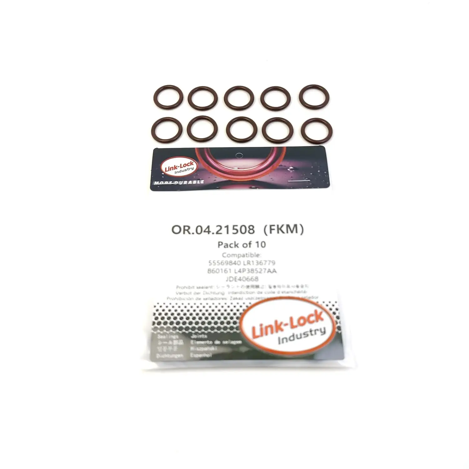 LINK-LOCK 10PCS OR.04.21508 FKM Viton Sealing O-Ring Kit of Coolant pipe 55569840 LR136779 860161 L4P38527AA JDE40668 for BMW Fo
LINK-LOCK 10PCS OR.04.21508 FKM Viton Sealing O-Ring Kit of Coolant pipe 55569840 LR136779 860161 L4P38527AA JDE40668 for BMW Fo