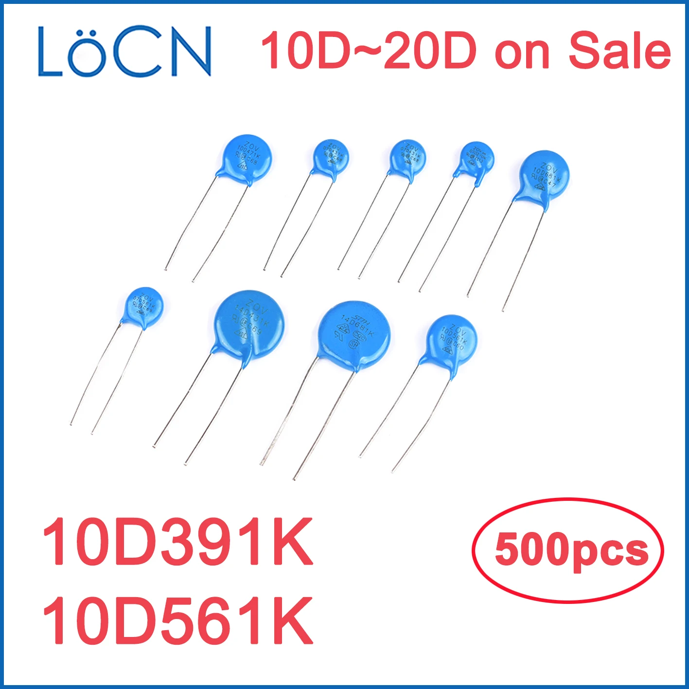 500 шт. варистор 10 мм 10D 14D 20D 10D391K 10D561K 390 В 560 В VDR Mass Lot 391 561 LoCNService
500 шт. варистор 10 мм 10D 14D 20D 10D391K 10D561K 390 В 560 В VDR Mass Lot 391 561 LoCNService