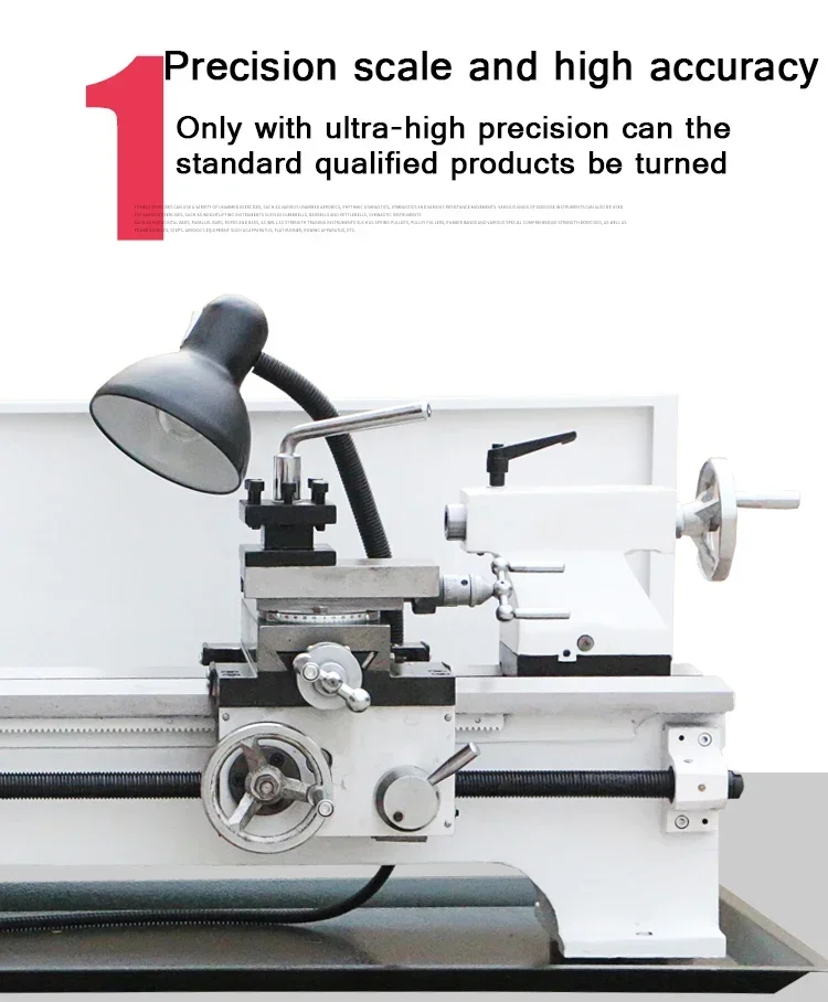 Small househol Lathe Metal Processing Small Machinery Industrial Grade High Precision Multifunctional Bench Lathe
Small househol Lathe Metal Processing Small Machinery Industrial Grade High Precision Multifunctional Bench Lathe