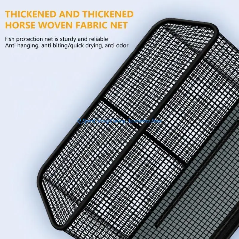 Floating Fish Basket Foldable Nylon Fishing Basket with Handle & 5m Rope Portable Fishing Bucket Fishing Tackle
Floating Fish Basket Foldable Nylon Fishing Basket with Handle & 5m Rope Portable Fishing Bucket Fishing Tackle