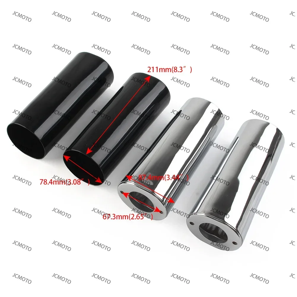 Black/Chrome For Harley Street Glide Road King Softail FLHR FLHS FLHT FLHX Motorcycle Smooth 2" Extended Fork Slider Covers
Black/Chrome For Harley Street Glide Road King Softail FLHR FLHS FLHT FLHX Motorcycle Smooth 2" Extended Fork Slider Covers