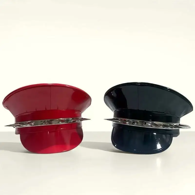 HongLuan Black/Red Steampunk Gothic Captain Hat Burningman Festival, Military German Cap for Woman, Faux Leather Hats for Party
HongLuan Black/Red Steampunk Gothic Captain Hat Burningman Festival, Military German Cap for Woman, Faux Leather Hats for Party