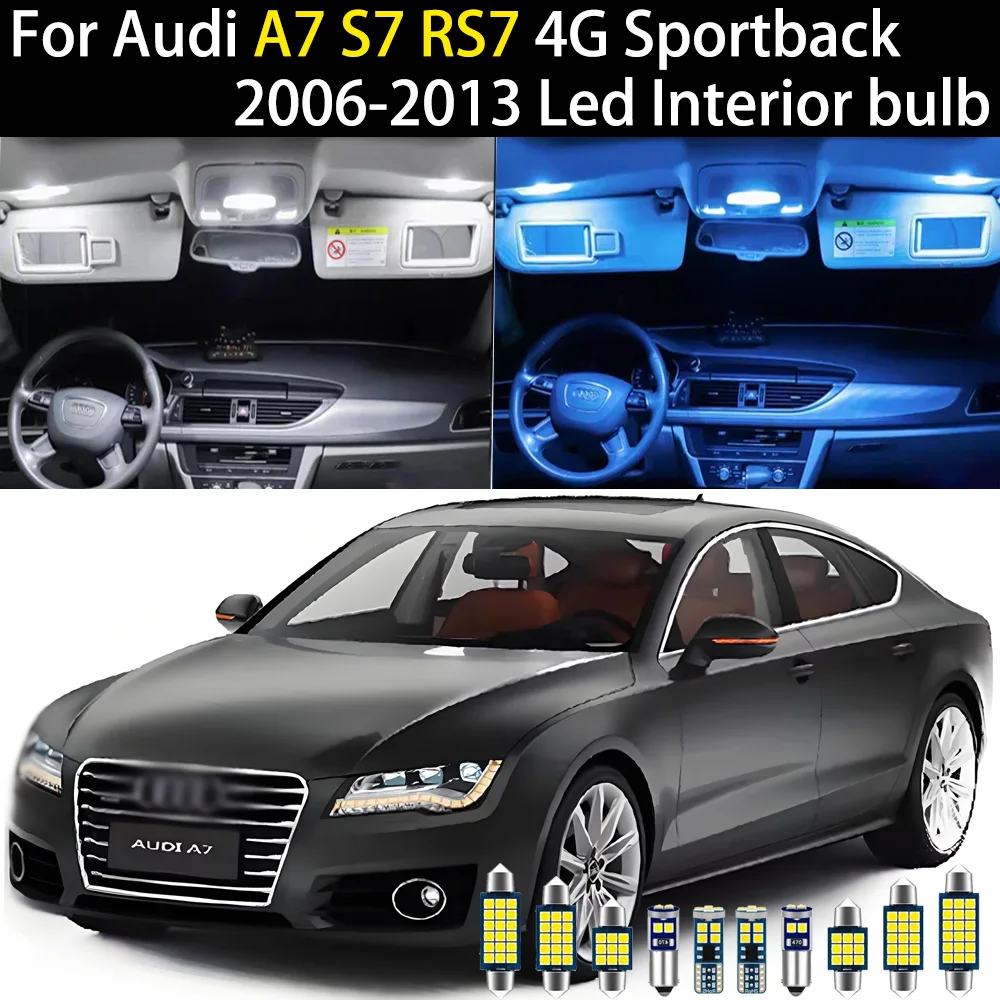 For Audi A7 S7 RS7 4G Sportback 2010 2011 2012 2013 2014 2015 2016 2017 LED Car Interior Light Lamps Lighting Bulb Accessories
For Audi A7 S7 RS7 4G Sportback 2010 2011 2012 2013 2014 2015 2016 2017 LED Car Interior Light Lamps Lighting Bulb Accessories