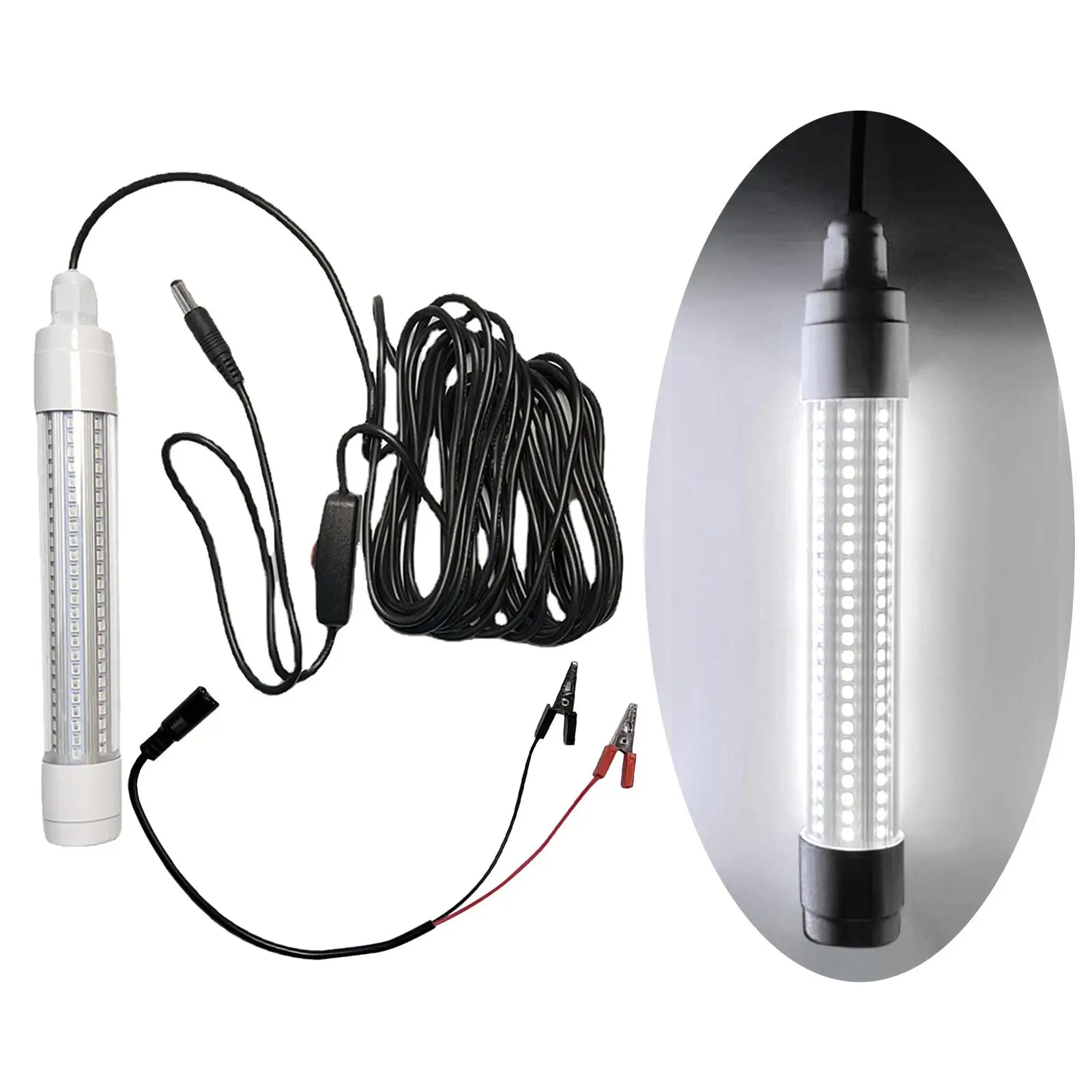 Underwater Underwater Fishing Light Submersible 126 LEDs Finder for Freshwater & Saltwater Squid with Battery Clip &Power Cord
Underwater Underwater Fishing Light Submersible 126 LEDs Finder for Freshwater & Saltwater Squid with Battery Clip &Power Cord