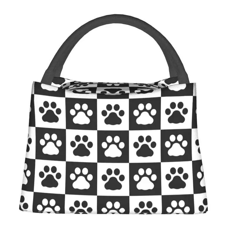 Custom Dog Paw Footprint Checked Pattern Insulated Lunch Bags for Women Portable Cooler Thermal Bento Box Hospital Office
Custom Dog Paw Footprint Checked Pattern Insulated Lunch Bags for Women Portable Cooler Thermal Bento Box Hospital Office