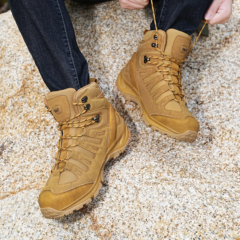 Outdoor Hiking Boots Men Shoes Anti-slip Wear-resistant Thick-soled Sports Shoes Men Breathable Comfortable Casual Shoes Men
Outdoor Hiking Boots Men Shoes Anti-slip Wear-resistant Thick-soled Sports Shoes Men Breathable Comfortable Casual Shoes Men