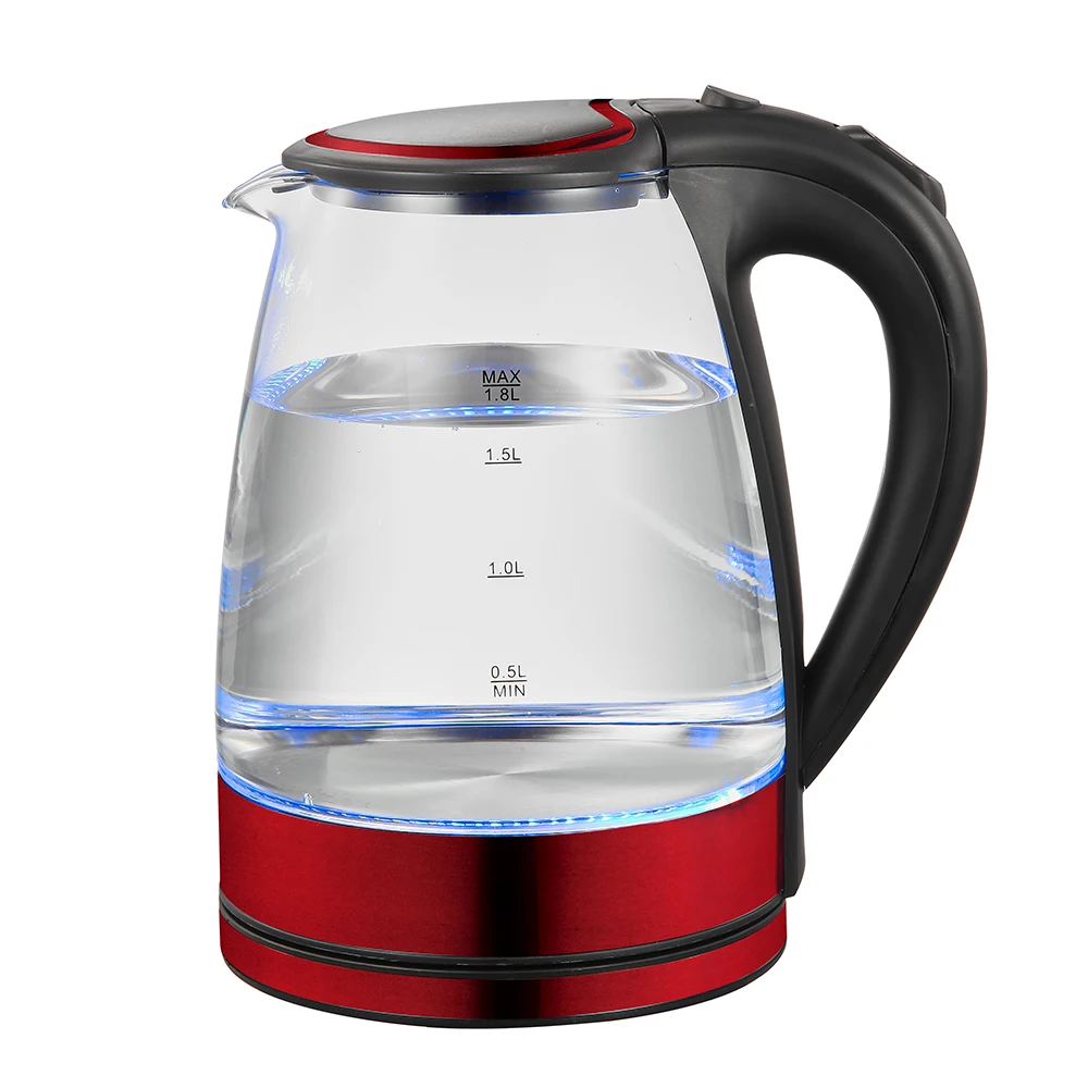 Электрическое устройство для нагрева воды Электрический чайник из боросиликатного стекла емкостью 1,8 л с основанием из нержавеющей стали Прямые продажи с фабрики.
Электрическое устройство для нагрева воды Электрический чайник из боросиликатного стекла емкостью 1,8 л с основанием из нержавеющей стали Прямые продажи с фабрики.