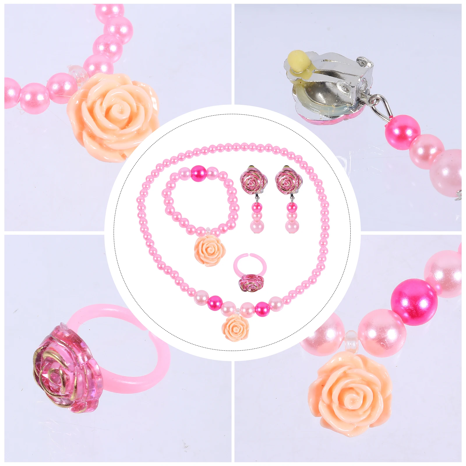 Flower Accessories Set Baby Bracelet Jewelry Sweet Style Ring Pink Necklace Gift Child
Flower Accessories Set Baby Bracelet Jewelry Sweet Style Ring Pink Necklace Gift Child