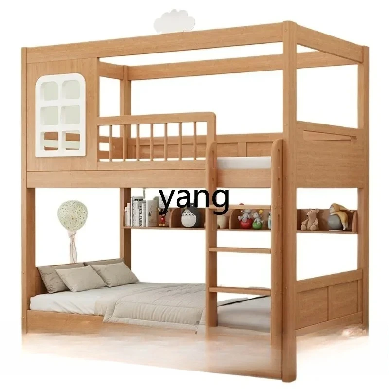 LTT all solid wood bunk double-layer guardrail heightened anti-drop mother and child bed
LTT all solid wood bunk double-layer guardrail heightened anti-drop mother and child bed