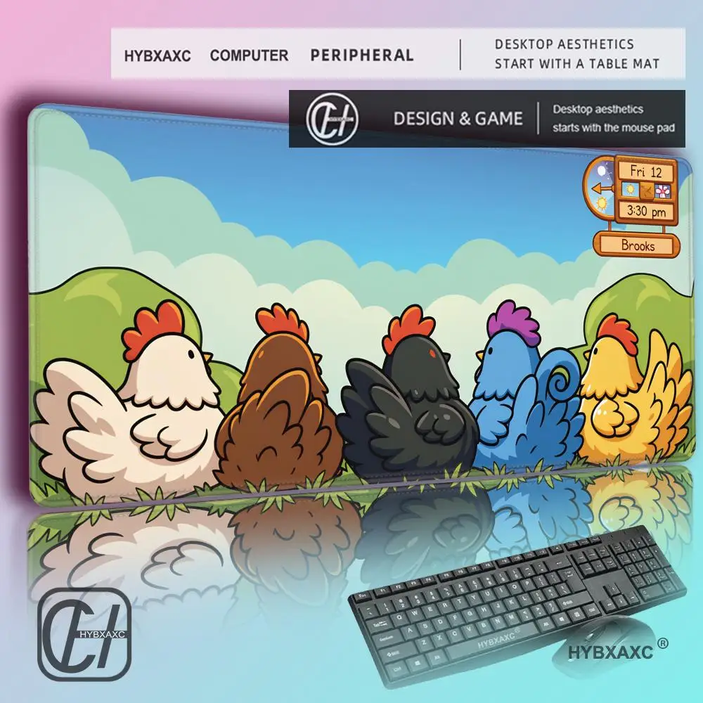 HYBXAXC S-tardew V-alley Chicken Mouse Pad Personalized Mousepad Gaming DeskMat Stardew Valley Gift Custom Desk Accessories
HYBXAXC S-tardew V-alley Chicken Mouse Pad Personalized Mousepad Gaming DeskMat Stardew Valley Gift Custom Desk Accessories