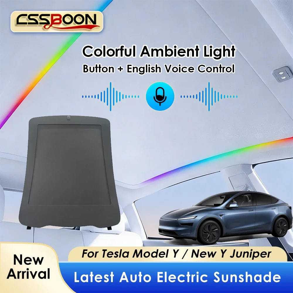 CSSBOON Integrated Car Roof Shade for Tesla Model Y Juniper 2025 2026 Retractable Sunroof Sun Visor Car Interior Accessories
CSSBOON Integrated Car Roof Shade for Tesla Model Y Juniper 2025 2026 Retractable Sunroof Sun Visor Car Interior Accessories