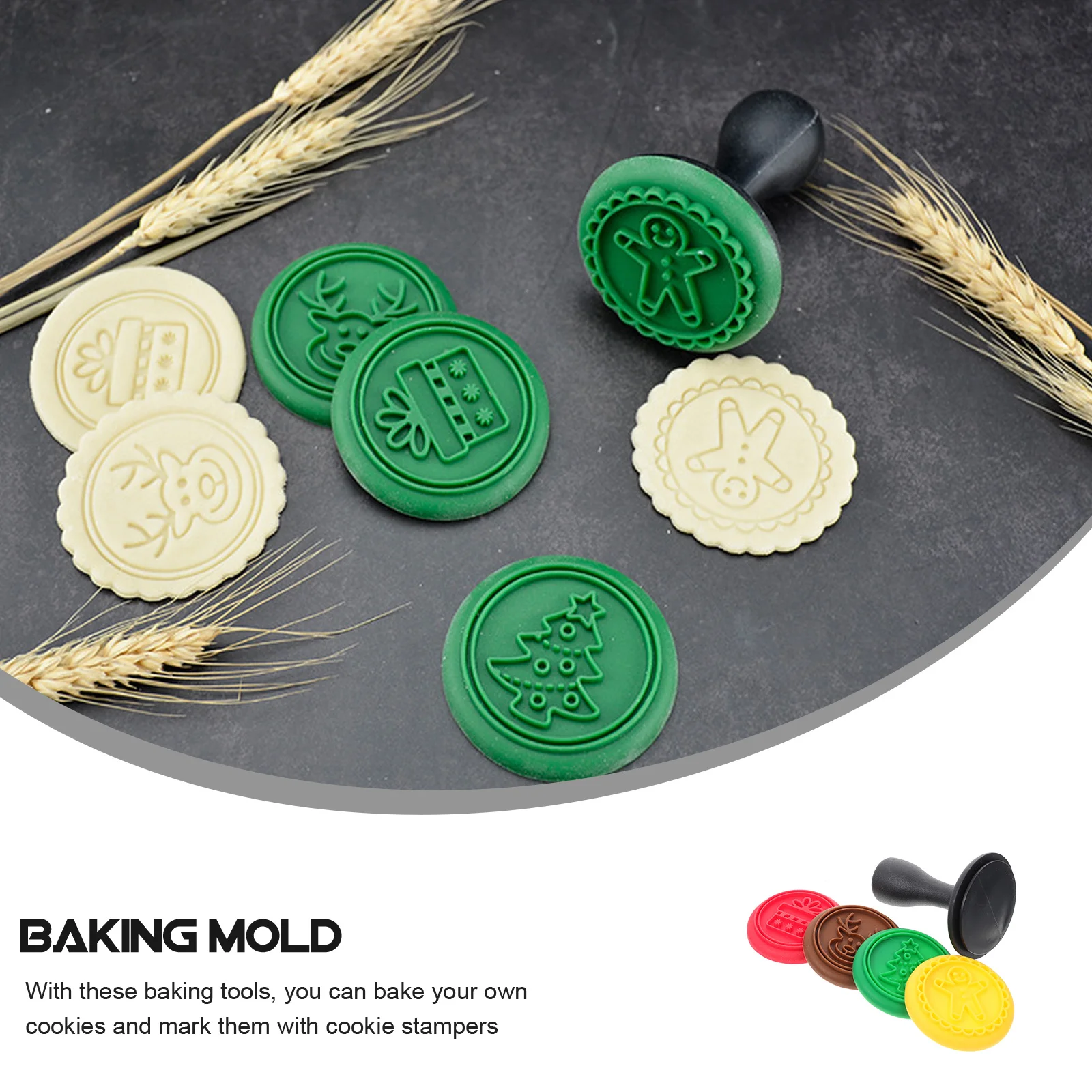 1Set Silicone Cookie Molds Christmas Themed Baking Stamps for Cookies Chocolate Fondants Baking Tools Cookie Stamps
1Set Silicone Cookie Molds Christmas Themed Baking Stamps for Cookies Chocolate Fondants Baking Tools Cookie Stamps
