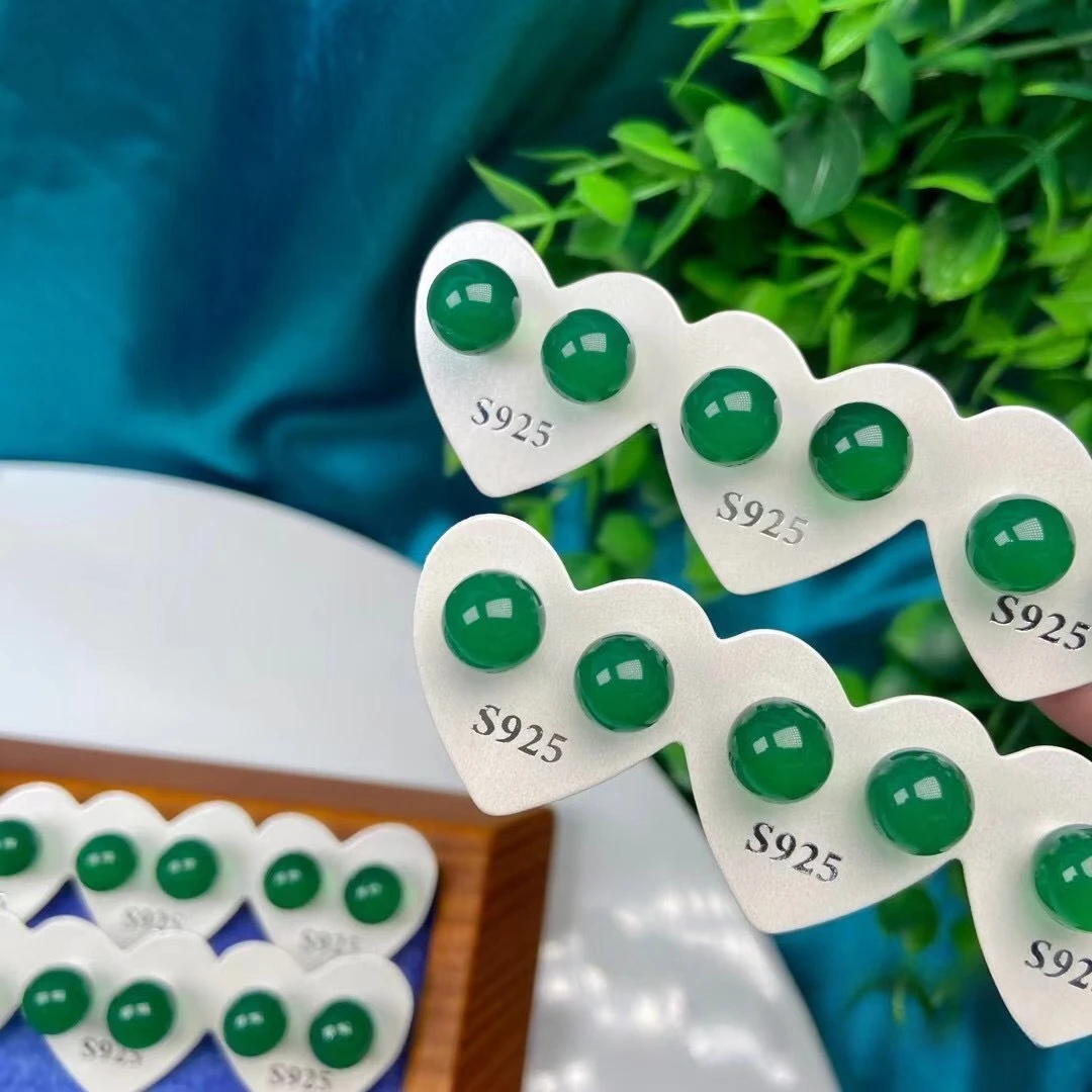 6mm 8mm Round Shape Green Agate Stud Earrings for Women S925 Sterling Silver Earrings Jewelry Gift 2026 New Arrivals
6mm 8mm Round Shape Green Agate Stud Earrings for Women S925 Sterling Silver Earrings Jewelry Gift 2026 New Arrivals