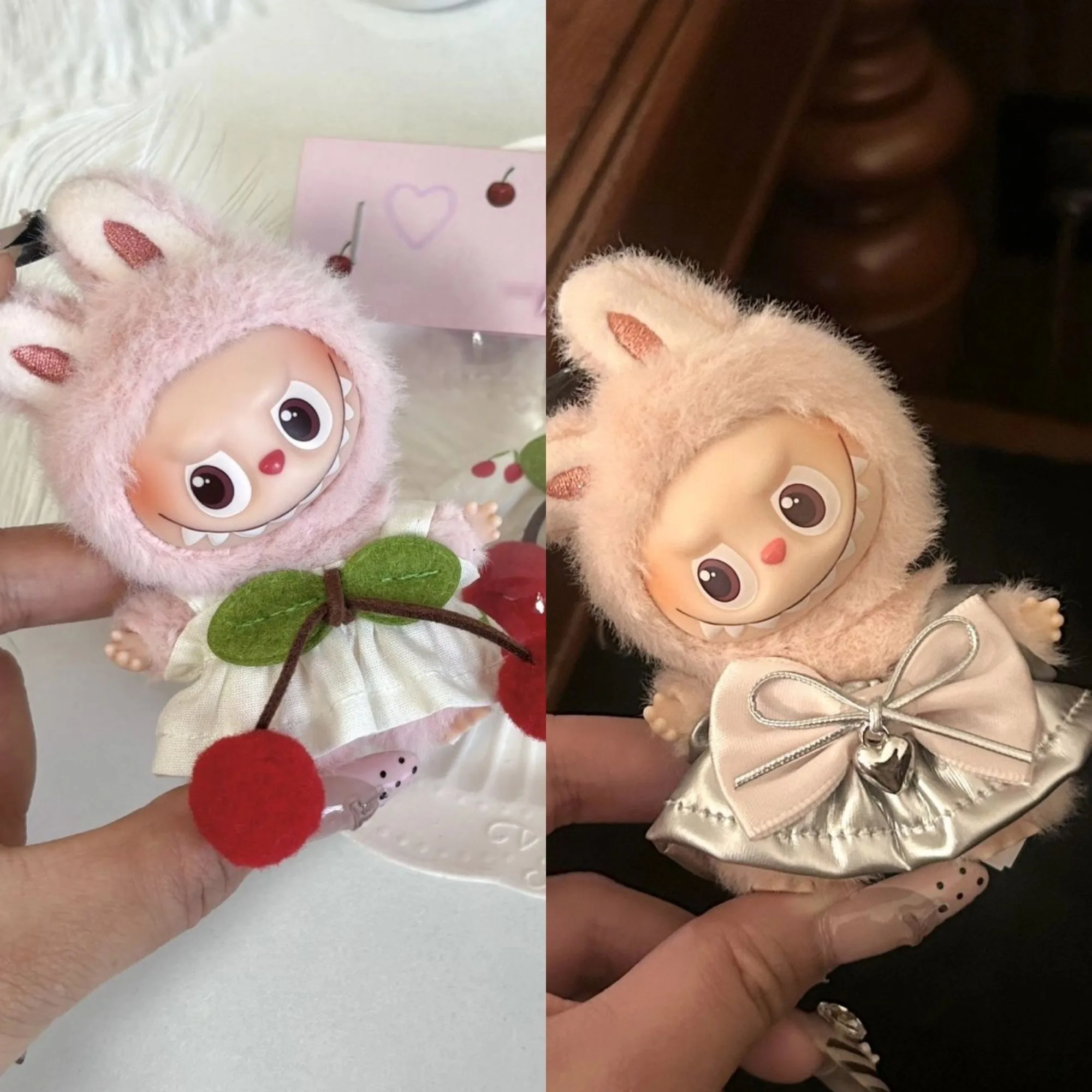 4th Gen Mini Labubu Heart Code Series Cherry & Silver Dresses, Changeable Outfit for 10cm Vinyl Doll (Clothing Only)
4th Gen Mini Labubu Heart Code Series Cherry & Silver Dresses, Changeable Outfit for 10cm Vinyl Doll (Clothing Only)