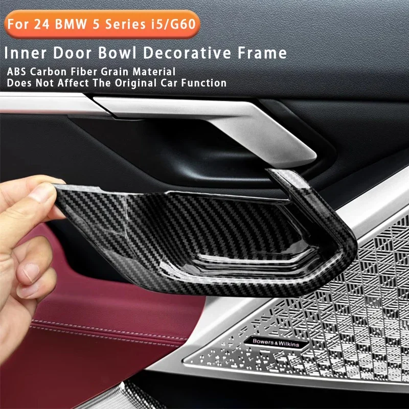 For BMW 5 Series i5 G60 2024 ABS Carbon Fiber Car Inner Door Bowl Protection Cover Anti-scratch Panel Sticker Car Accessories
For BMW 5 Series i5 G60 2024 ABS Carbon Fiber Car Inner Door Bowl Protection Cover Anti-scratch Panel Sticker Car Accessories