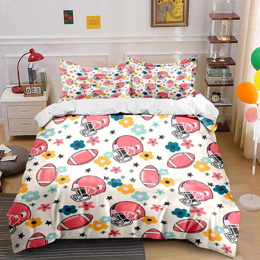Football helmets and floral patterns Bedding Set 1 Duvet Cover 2 Pillowcases for Adult and Children Luxury Gift Full Size
Football helmets and floral patterns Bedding Set 1 Duvet Cover 2 Pillowcases for Adult and Children Luxury Gift Full Size
