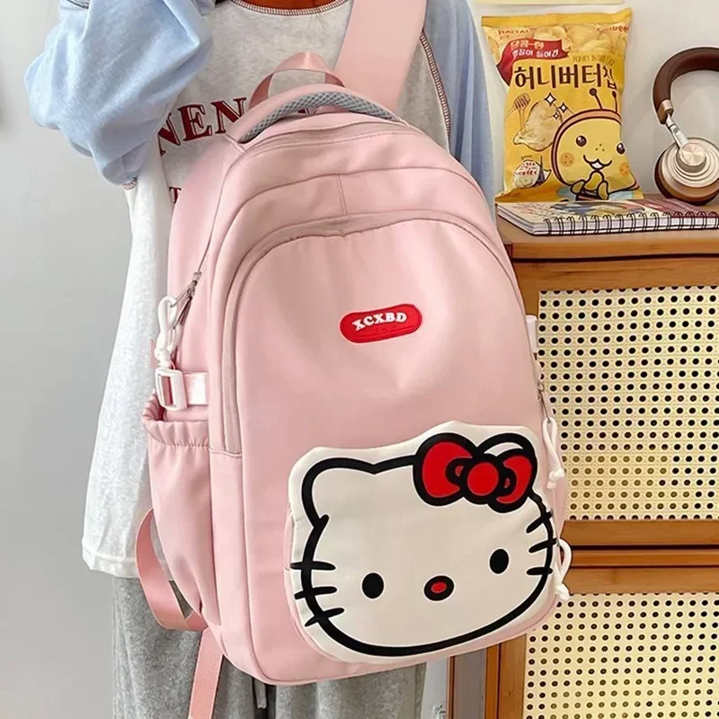Sanrio girl cartoon large capacity backpack hello kitty cute schoolbag student travel storage bag handbag
Sanrio girl cartoon large capacity backpack hello kitty cute schoolbag student travel storage bag handbag