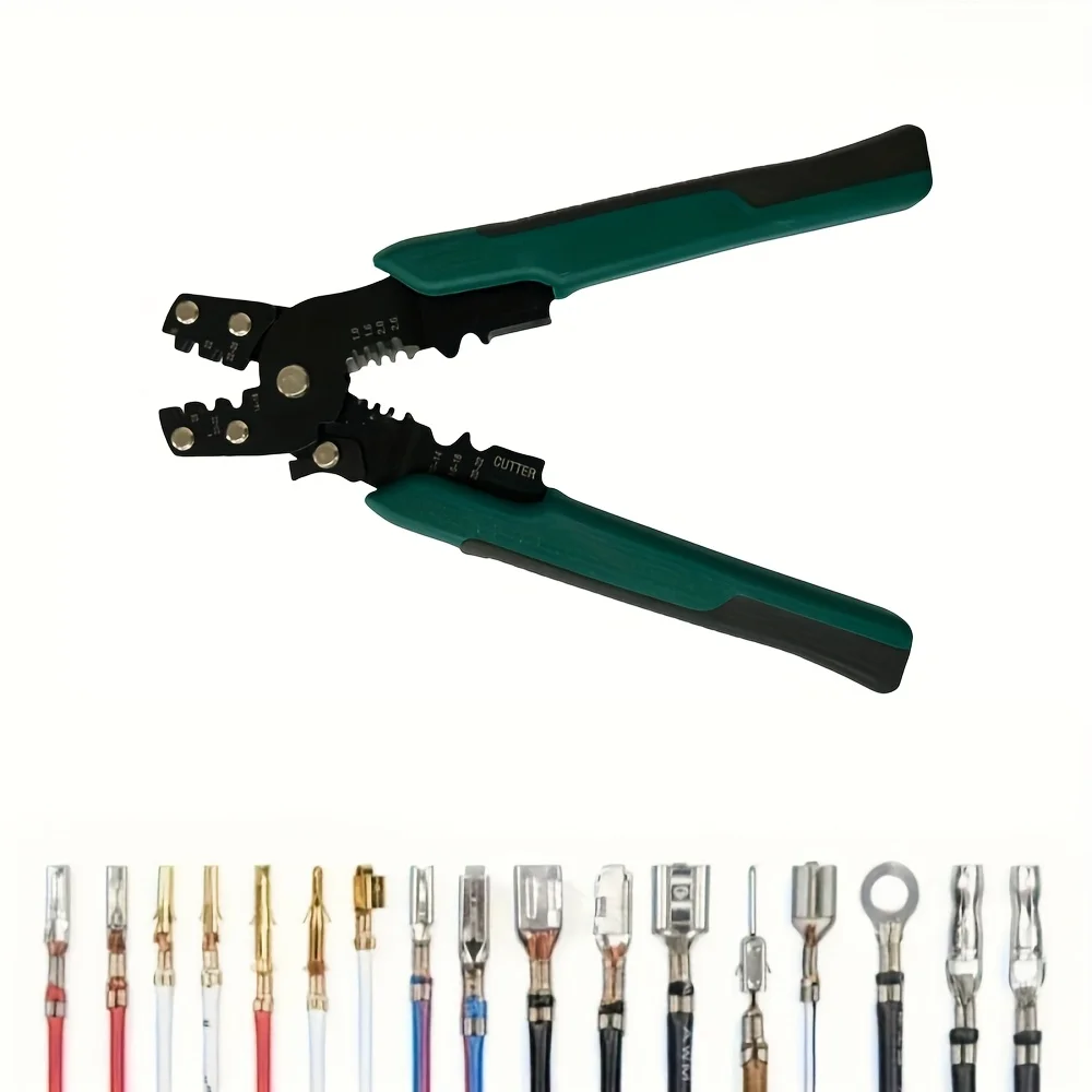 Multifunctional Crimping Pliers - Electrician's Cable Stripping Spring Clip Wire Stripping Pliers Network Pliers Cold Pressing C
Multifunctional Crimping Pliers - Electrician's Cable Stripping Spring Clip Wire Stripping Pliers Network Pliers Cold Pressing C