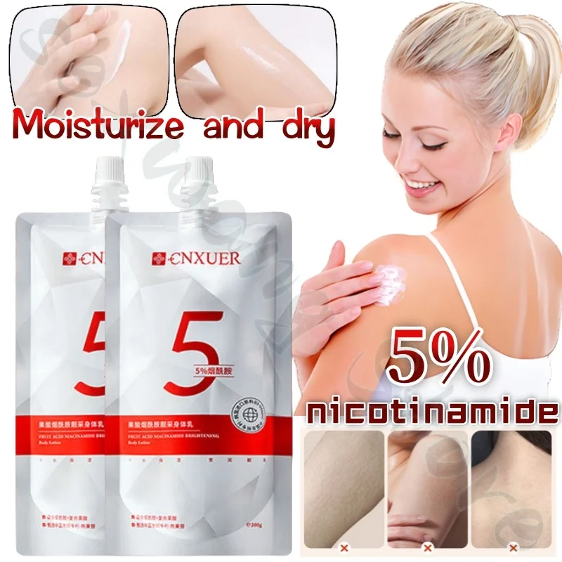 Niacinamide Body Lotion 200g Exfoliation Improves Chicken Skin Rejuvenation Moisturizing Hydrating Long-lasting Fragrance
Niacinamide Body Lotion 200g Exfoliation Improves Chicken Skin Rejuvenation Moisturizing Hydrating Long-lasting Fragrance