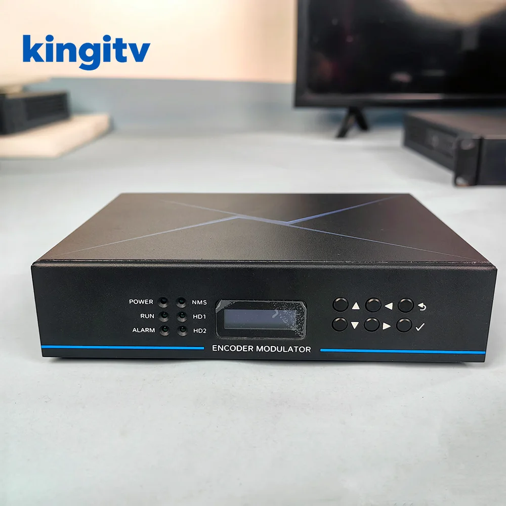 Two Channel HD to RF Modulator (DVB-T/C,ISDB-T,ATSC,DTMB) for Digital Front End Device
Two Channel HD to RF Modulator (DVB-T/C,ISDB-T,ATSC,DTMB) for Digital Front End Device
