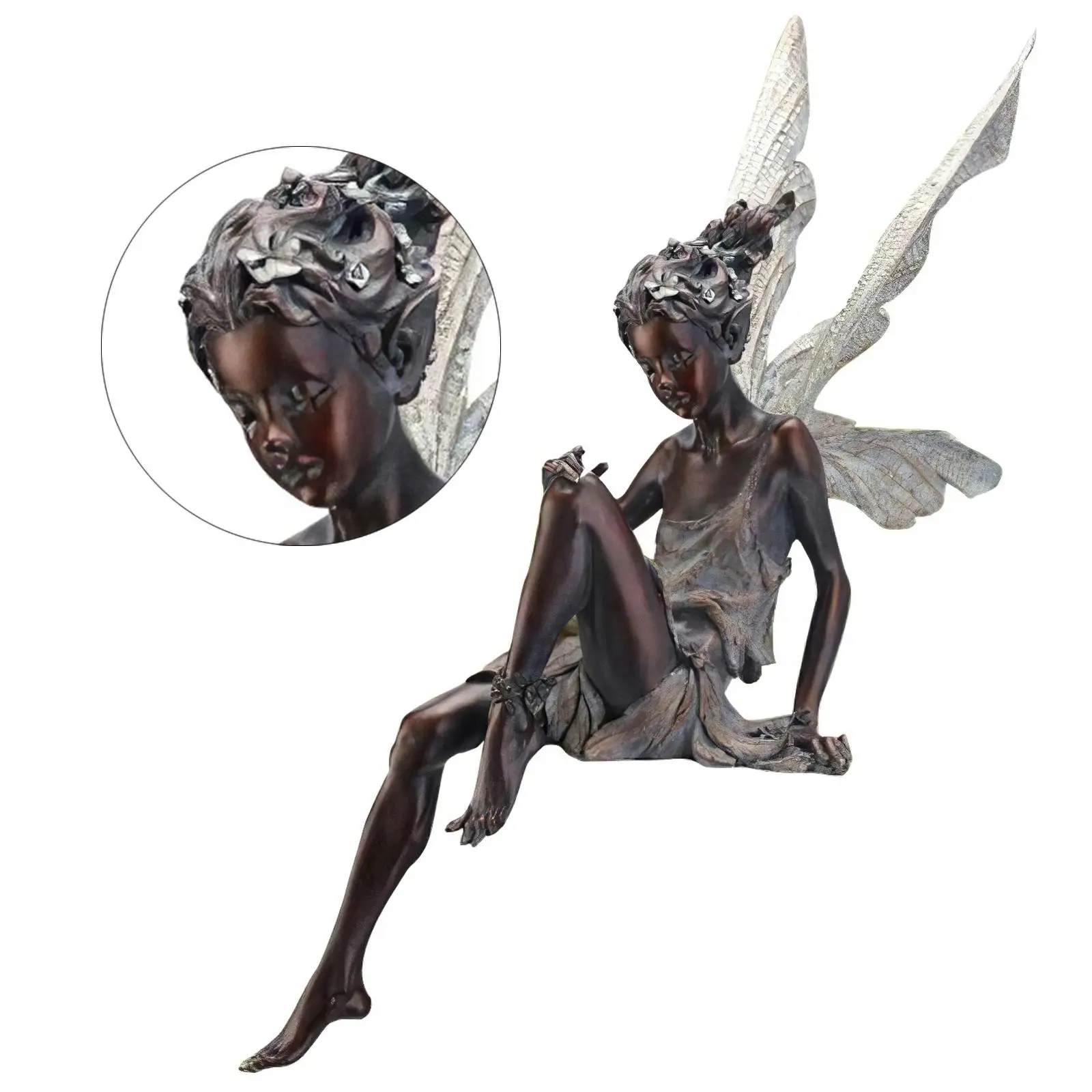 Fairy Statue 7x3x6inch Fountain Figurine Home Lawn Sculpture Landscaping
Fairy Statue 7x3x6inch Fountain Figurine Home Lawn Sculpture Landscaping